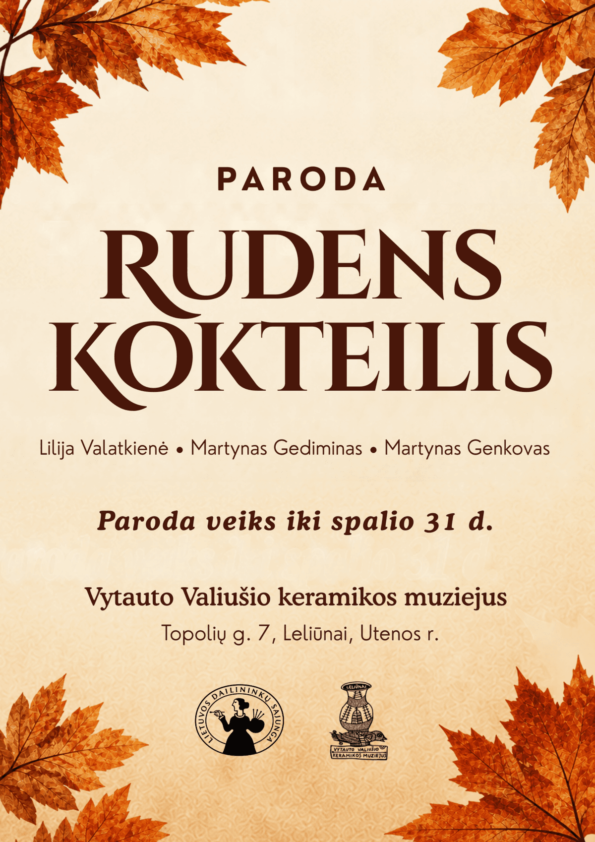 Paroda „Rudens kokteilis“ Vytauto Valiušio keramikos muziejuje