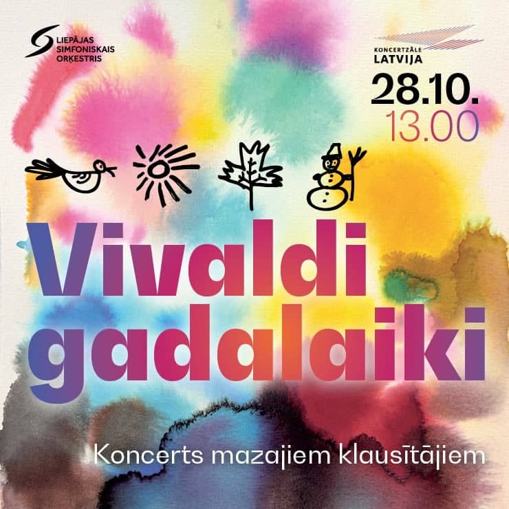 Koncertas mažiesiems klausytojams. Vivaldi metų laikai. Liepojos simfoninis orkestras