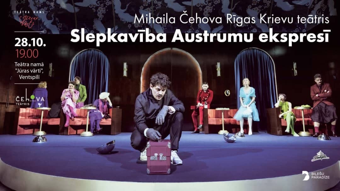 M. Čechovo Rygos rusų teatro kibirkščiuojantis detektyvas „Žmogžudystė Rytų eksprese“