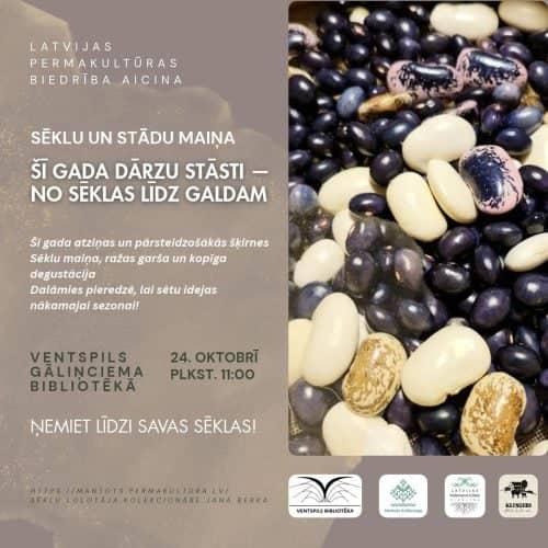 Sėklų mainai Gāliņciemo bibliotekoje