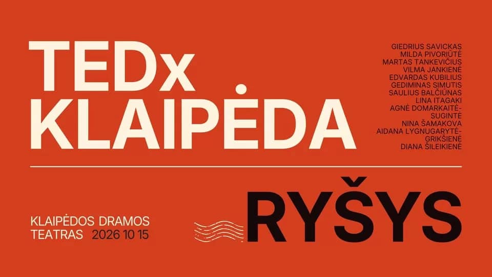 Renginys „TEDxKlaipėda 2026 | Tema: Ryšys”