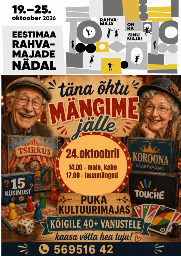 Stalo žaidimų vakaras (suaugusiesiems)