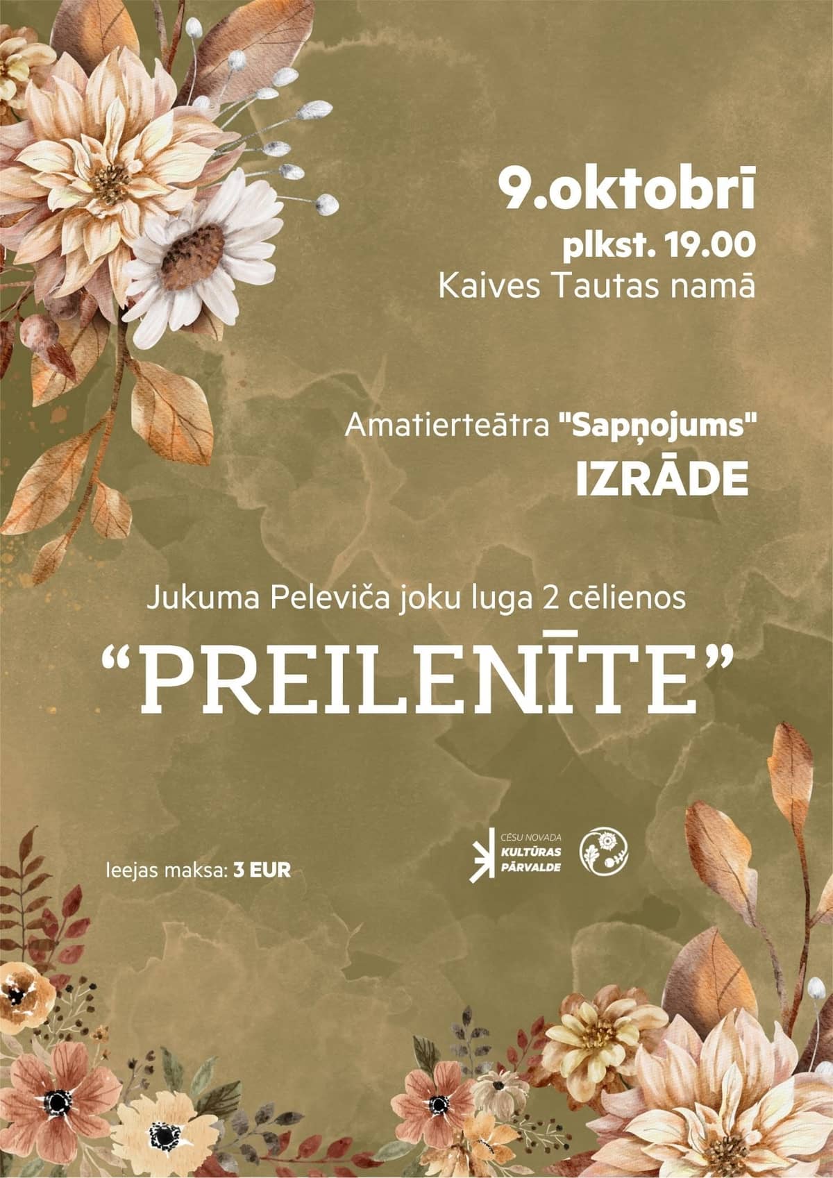 Straupės mėgėjų teatro gastrolės „Preilenīte“