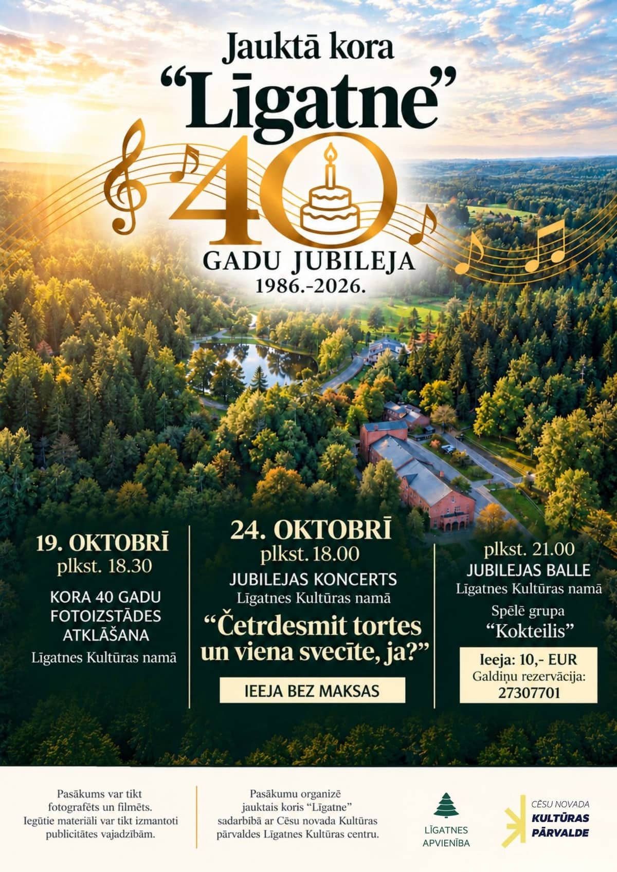 Mišraus choro "Līgatne" 40-mečio jubiliejaus šventė
