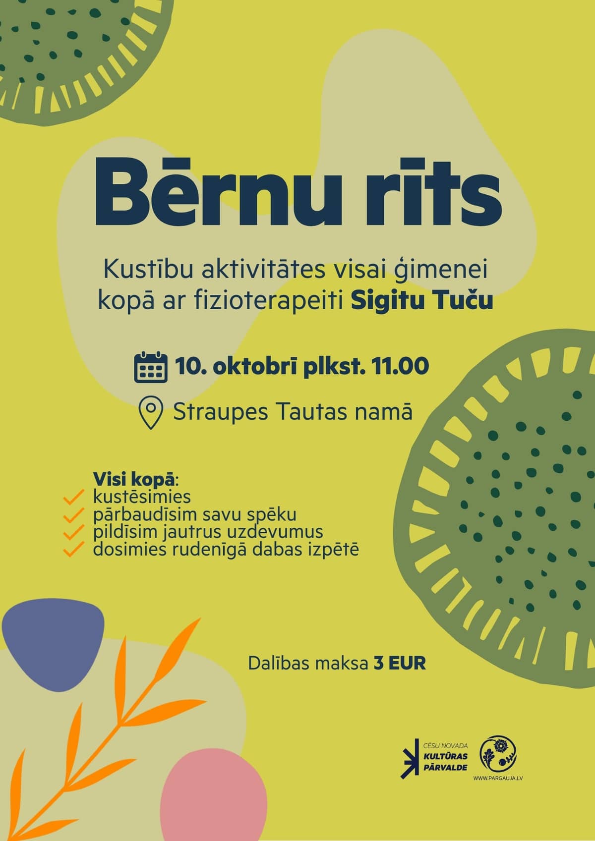 Vaikų rytas su fizioterapeute Sigita Tuča