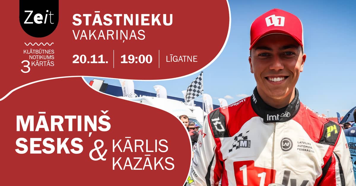Pasakotojų vakarienė su Mārtiņš Sesks ir Kārlis Kazāks