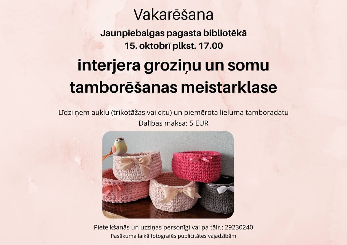 Nėrimo meistriškumo pamoka