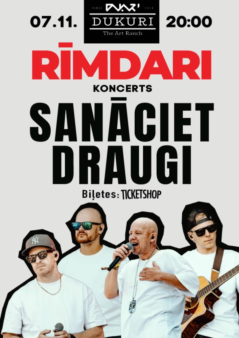 Grupės RĪMDARI koncertas "Sanāciet draugi"