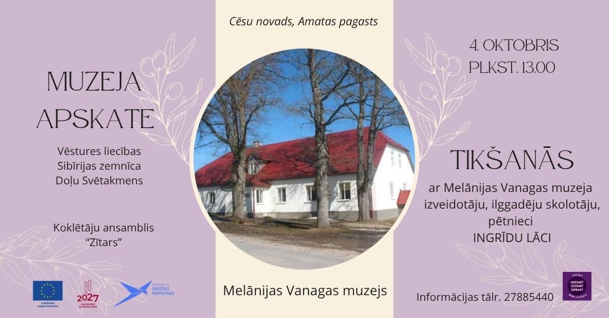 Susitikimas Melānija Vanaga muziejuje