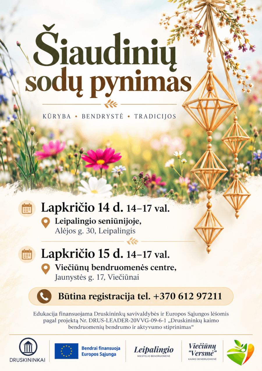 Šiaudinių sodų pynimas
