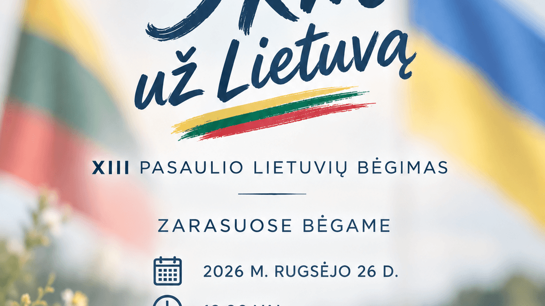 5 km už Lietuvą. XIII Pasaulio lietuvių bėgimas Zarasuose