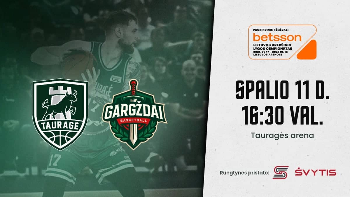 LKL rungtynės Tauragės „Tauragė“ - Gargždų „Gargždai“