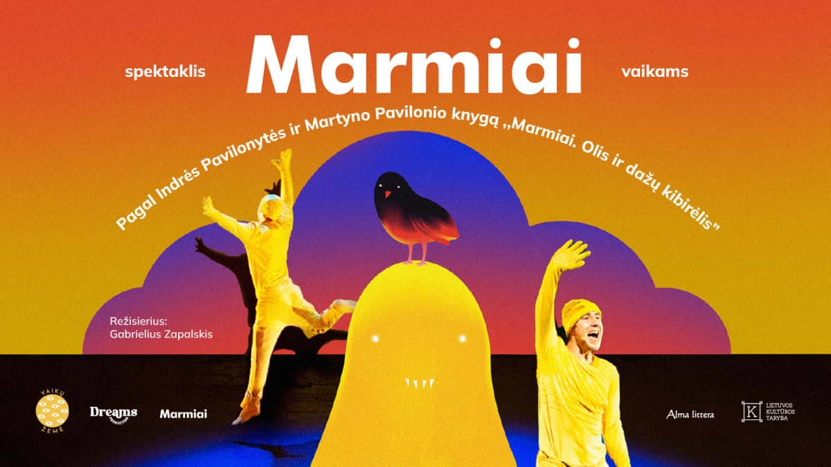 MARMIAI – muzikinis spektaklis vaikams „Olis ir dažų kibirėlis“ rež. G. Zapalskis