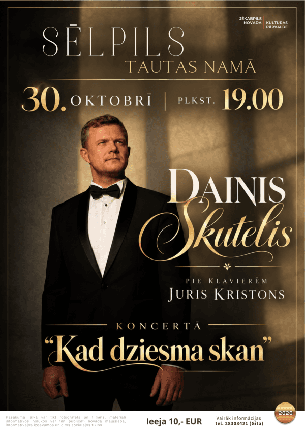 Dainio Skutelio koncertas „Kad dziesma skan“ Sėlpilyje