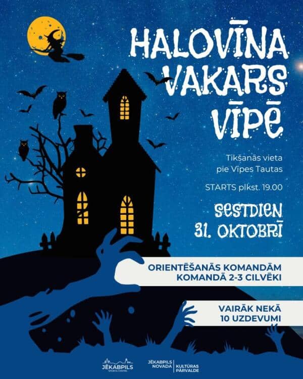 Helovino vakaro orientavimosi varžybos Vīpėje