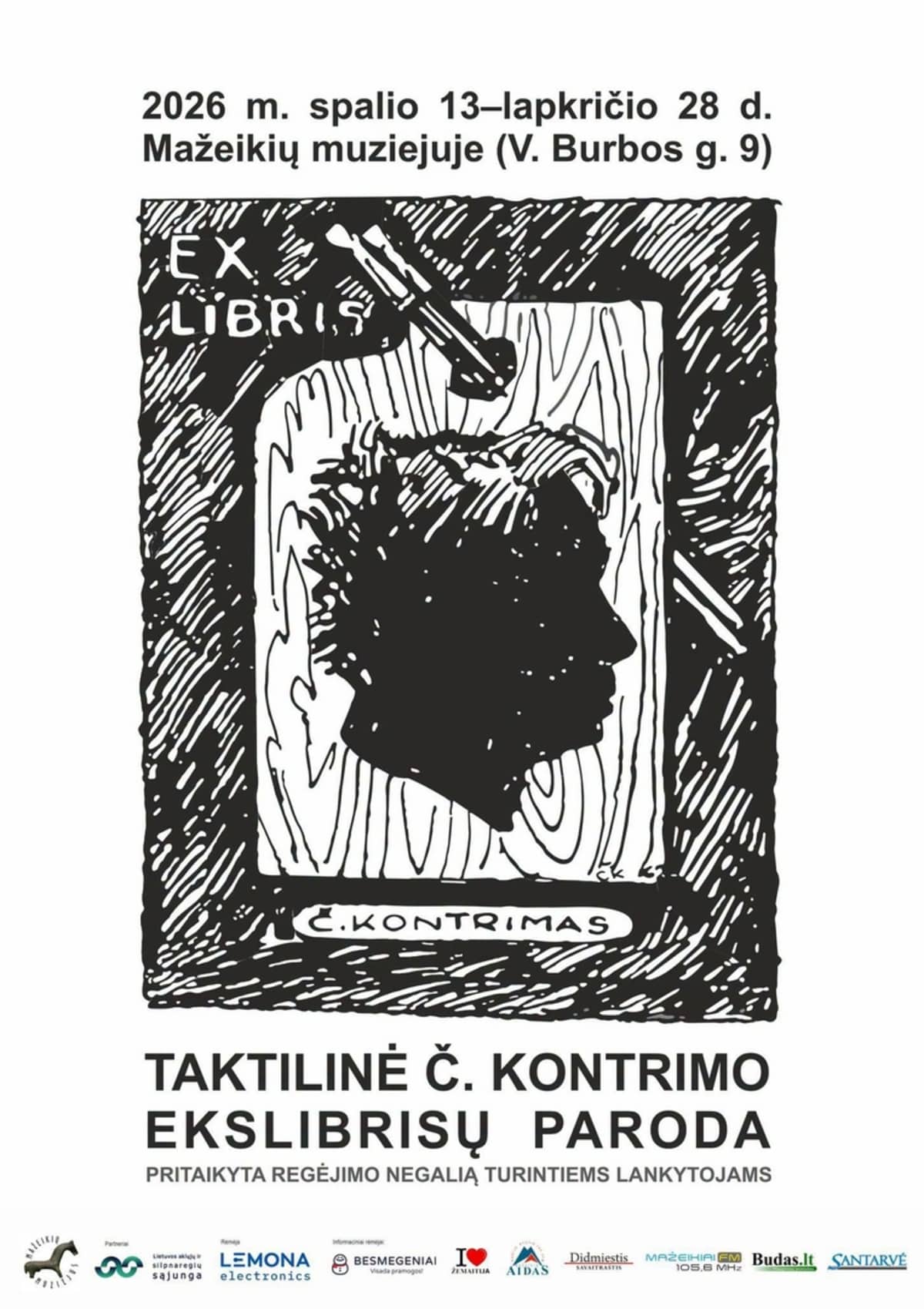 Taktilinė Č. Kontrimo ekslibrisų paroda