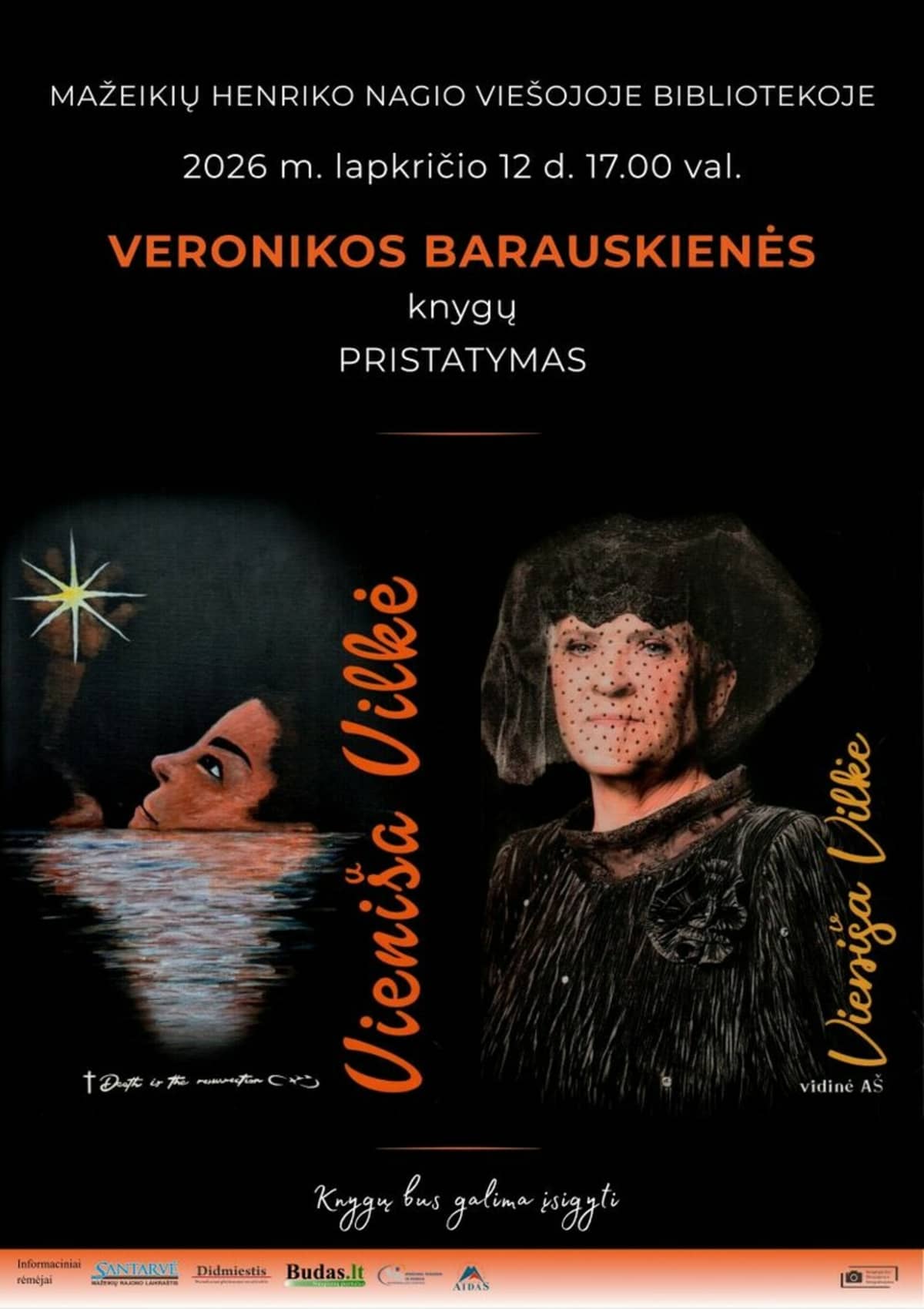 Susutikimas su knygų autore joniškiete Veronika Barauskiene