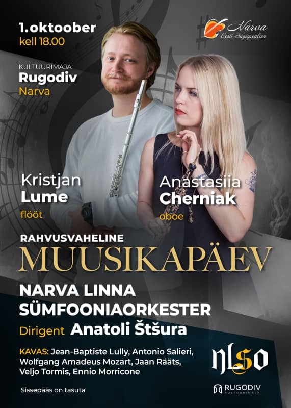 Rahvusvaheline muusikapäev: Kristjan Lume, Anastasiia Cherniak ja Narva sümfooniaorkester