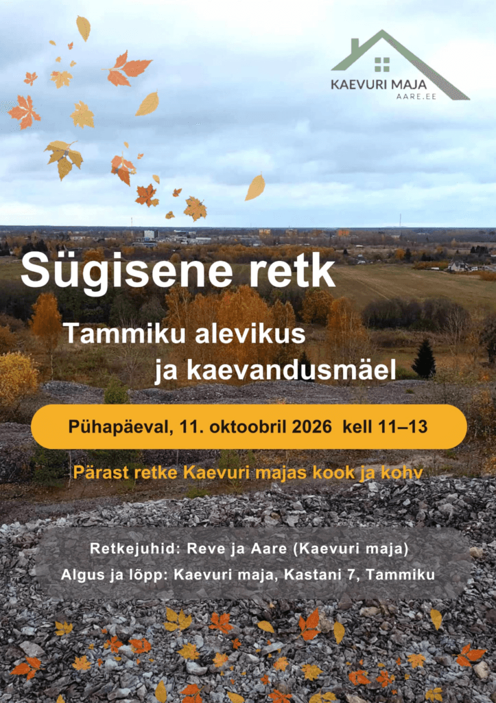 Rudens žygis Tammiku gyvenvietėje ir kasyklos kalvoje
