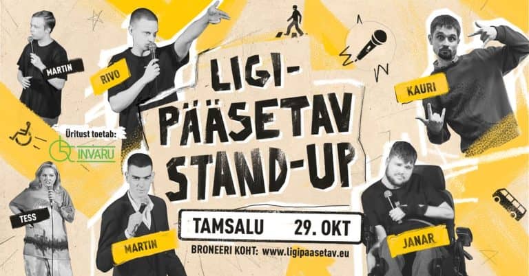 Nemokamas komedijos vakaras Tamsalu: „Prieinamas stand-up“