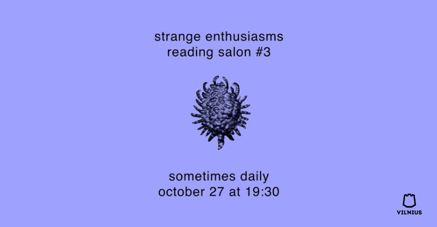 strange enthusiams reading salon #3