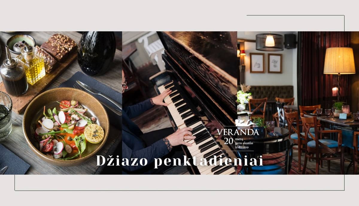 Vakarienė skambant džiazui • JAZZ DUO • J.Selenis – piano, R.Gramauskas – gitara