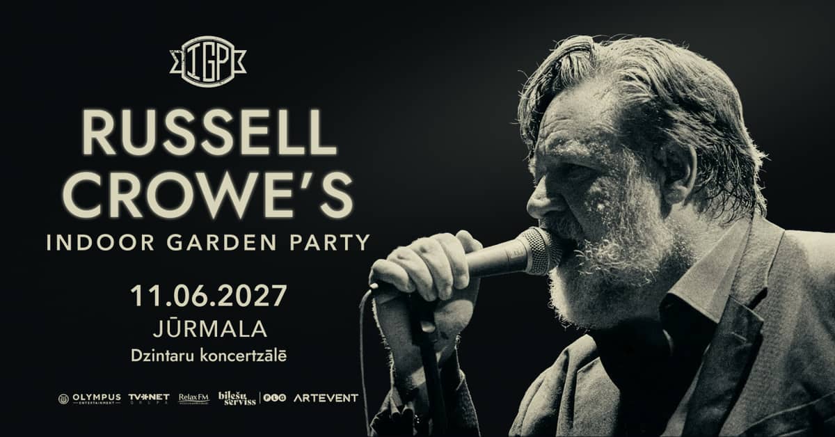 Vienas vakaras su Russellu Crowe'u ir grupe 'Indoor Garden Party'