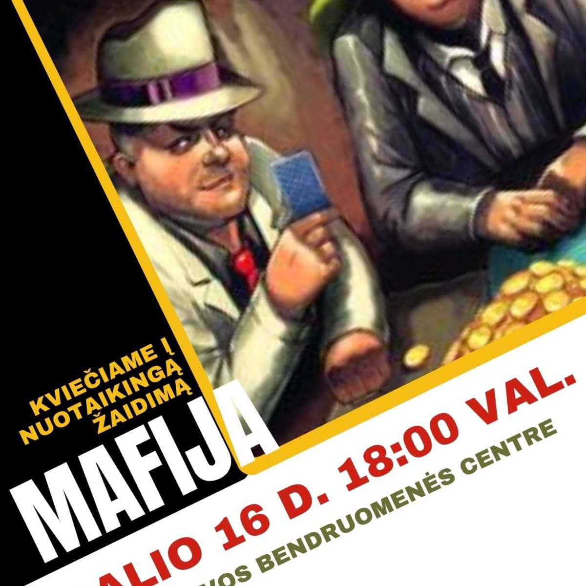 Nuotaikingas žaidimas „MAFIJA“