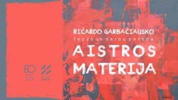 Jubiliejinės Ričardo Garbačiausko tapybos parodos „Aistros materija“ atidarymas