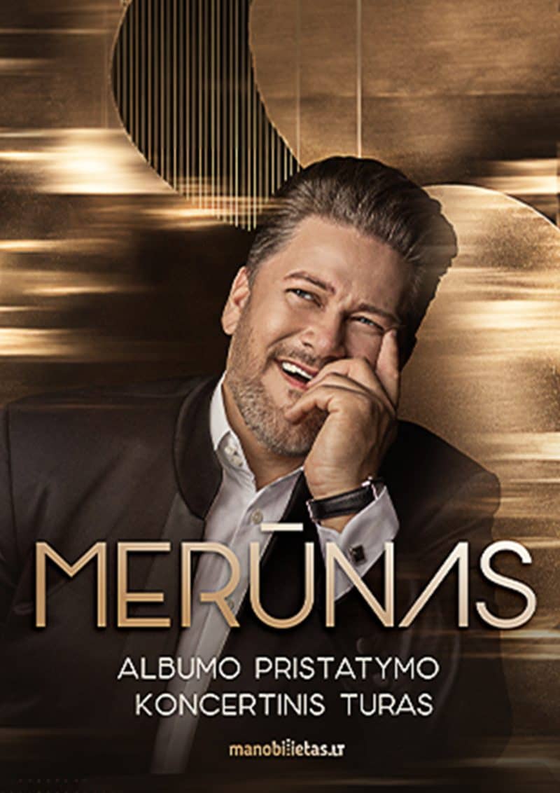 MERŪNAS – naujo albumo pristatymas | Su styginių kvartetu ir muzikantų grupe