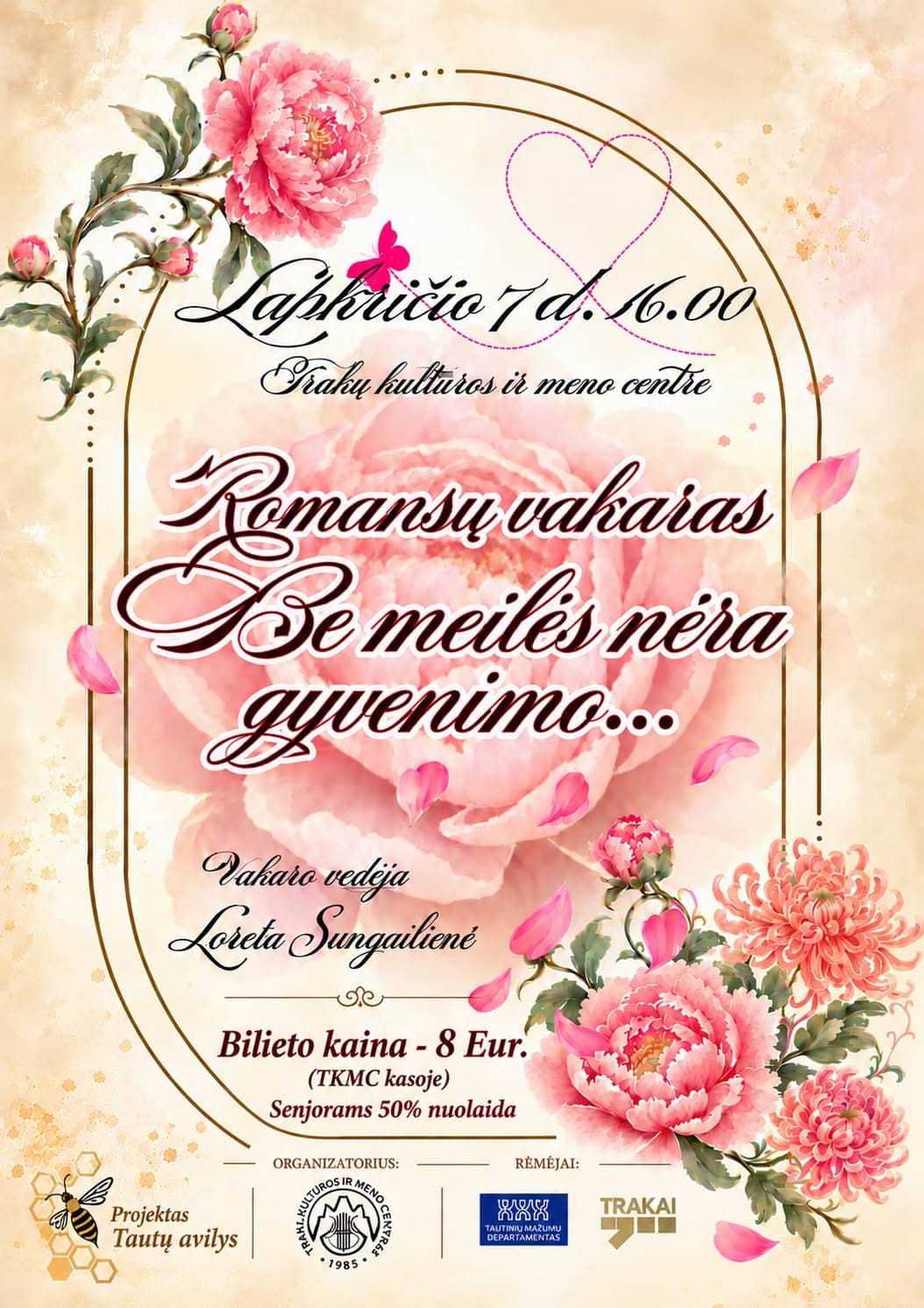 Romansų vakaras „Be meilės nėra gyvenimo”