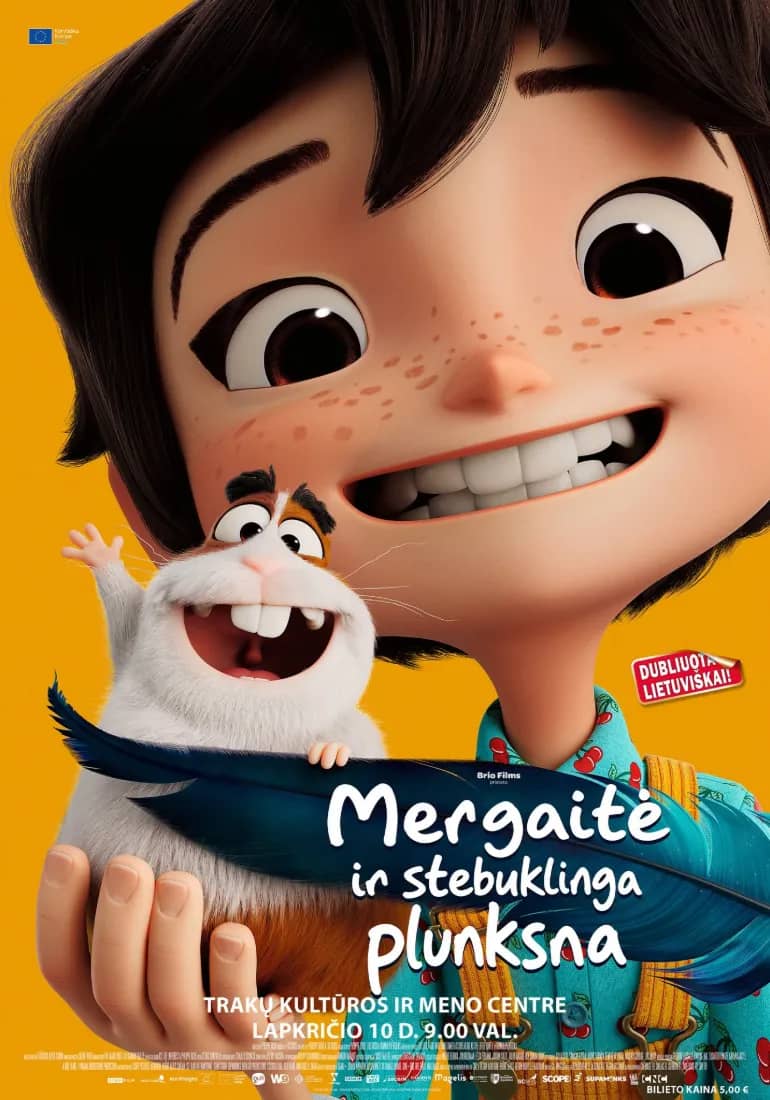 Animacinis filmas „Mergaitė su stebuklinga plunksna“