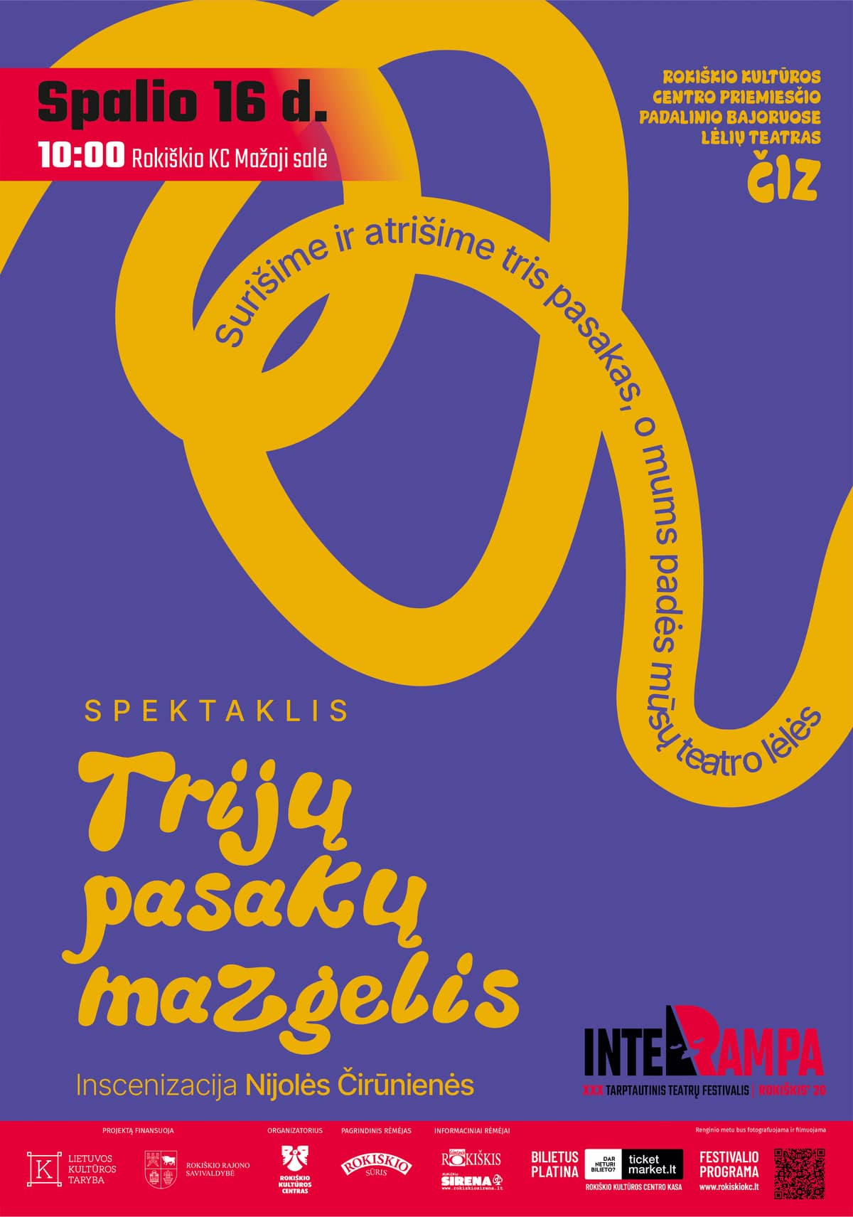 Spektaklis TRIJŲ PASAKŲ MAZGELIS | INTERRAMPA