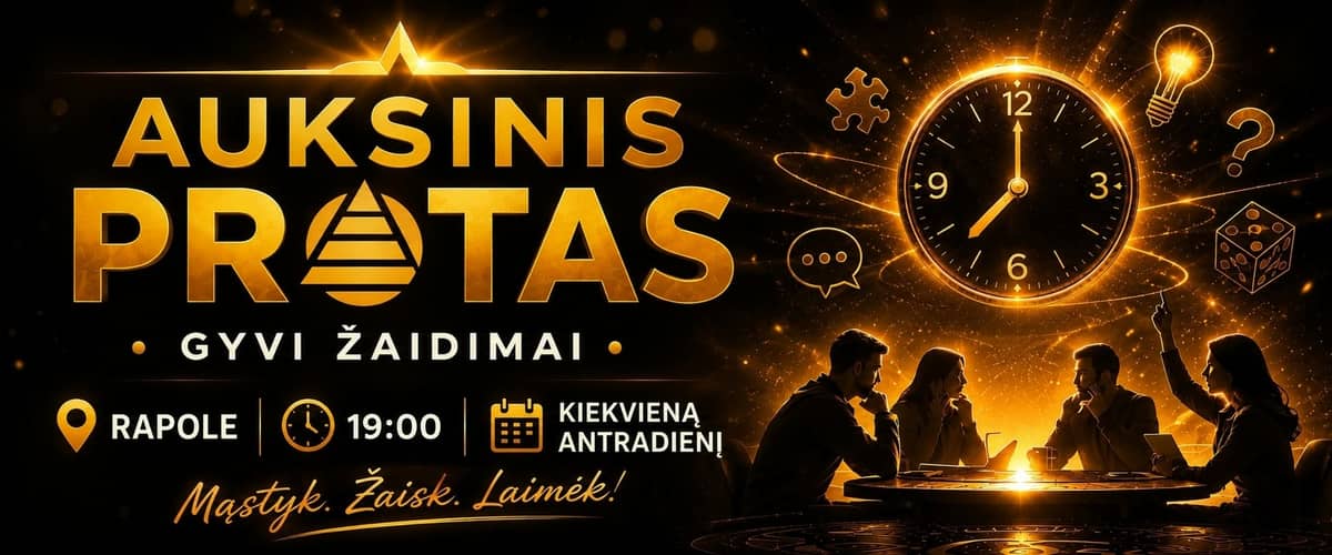 "Auksinis protas" | Gyvi žaidimai Utenoje