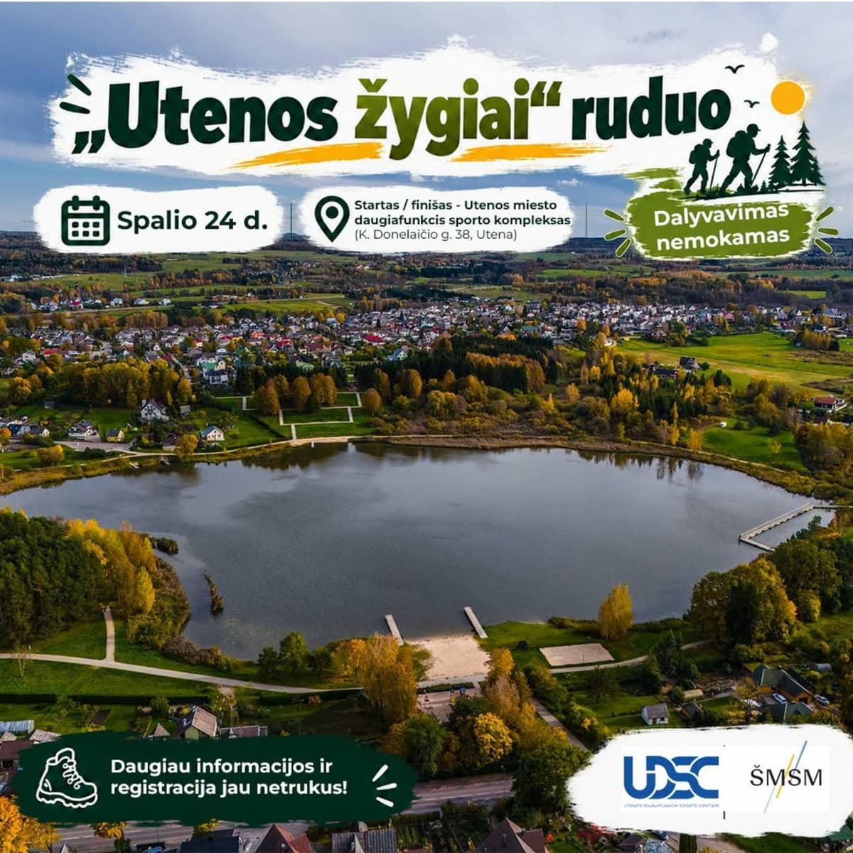 Pirmasis pažintinis pėsčiųjų žygis „Utenos žygiai“ – RUDUO!