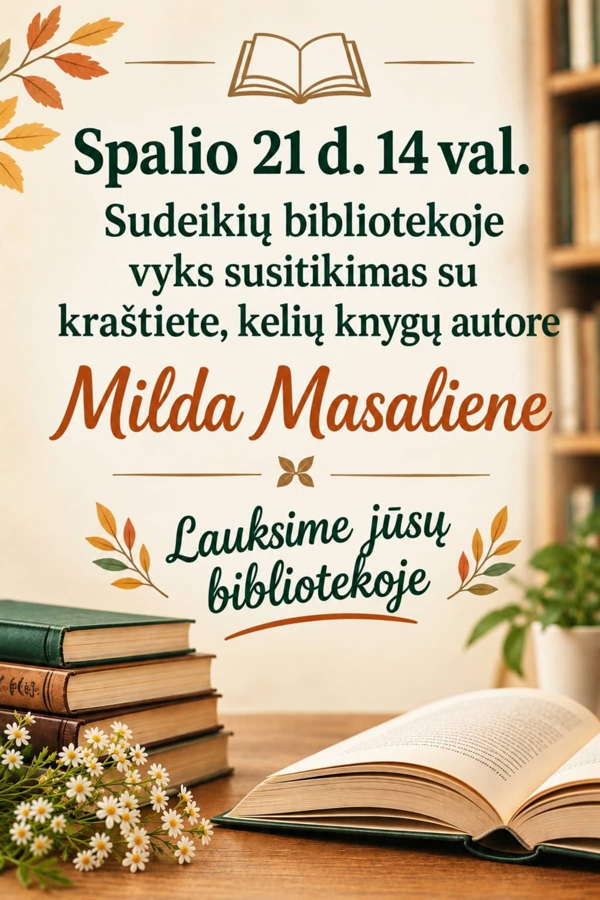 Susitikimas su kraštiete Milda Masaliene