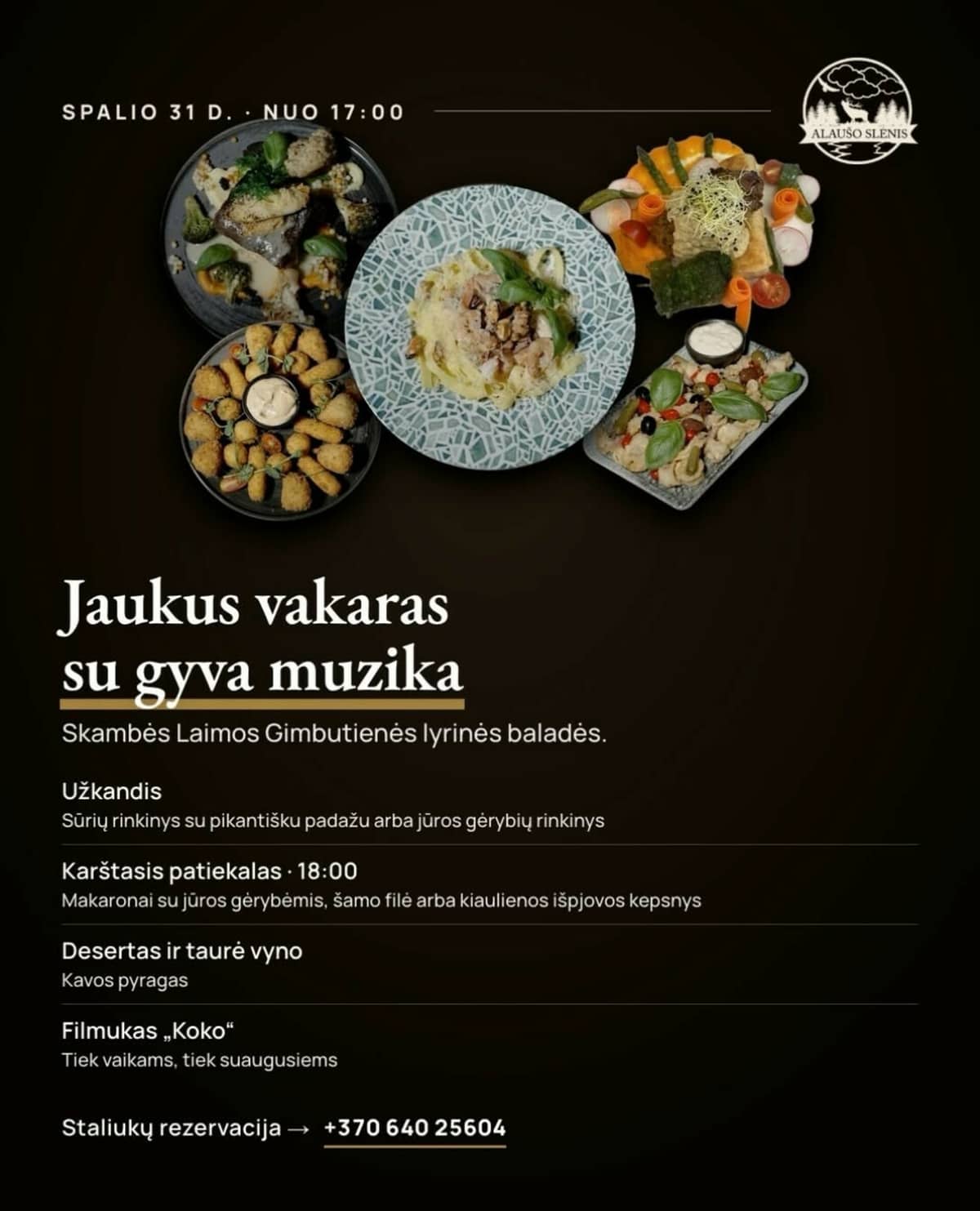 Jaukus vakaras su gyva muzika Alaušo slėnyje