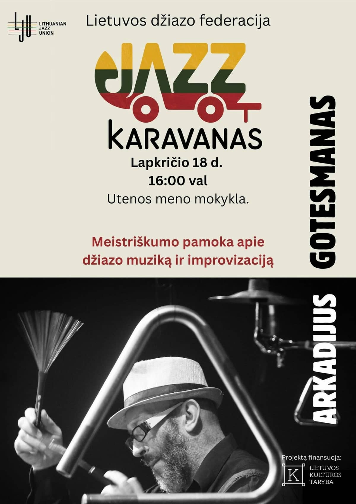 Meistriškumo pamoka apie džiazo muziką ir improvizaciją