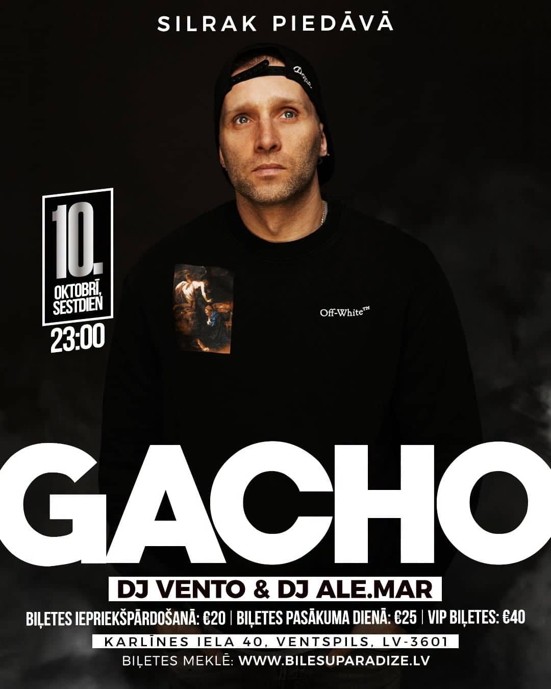 GACHO koncertas ir vakarėlis su DJ VENTO ir DJ ALE.MAR